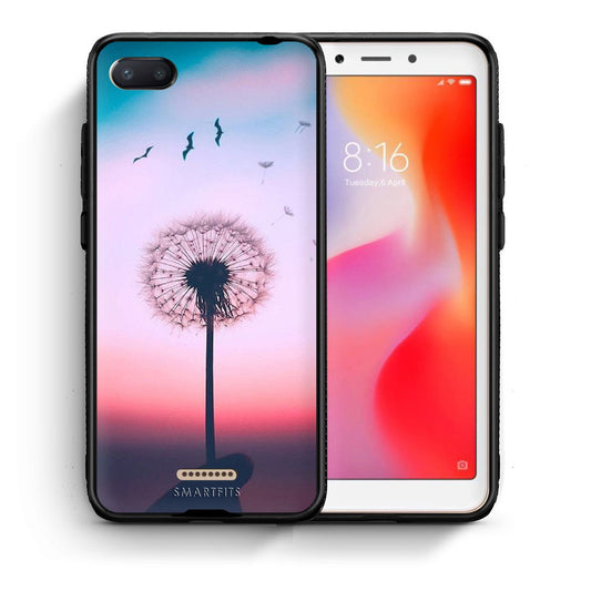 Θήκη Xiaomi Redmi 6A Wish Boho από τη Smartfits με σχέδιο στο πίσω μέρος και μαύρο περίβλημα | Xiaomi Redmi 6A Wish Boho case with colorful back and black bezels