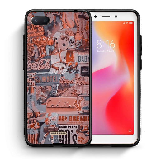 Θήκη Xiaomi Redmi 6A Born In 90s από τη Smartfits με σχέδιο στο πίσω μέρος και μαύρο περίβλημα | Xiaomi Redmi 6A Born In 90s case with colorful back and black bezels