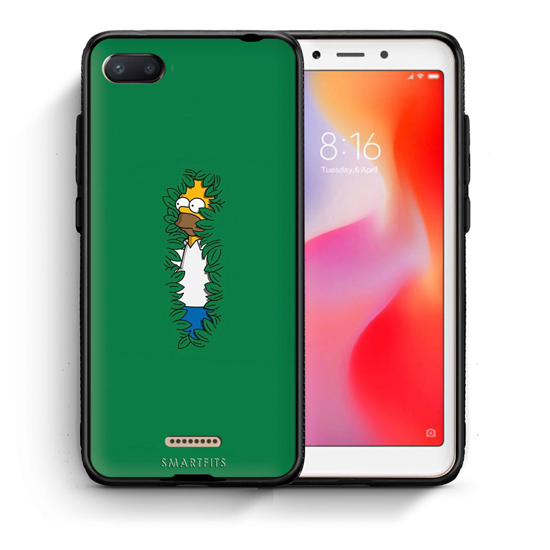 Θήκη Αγίου Βαλεντίνου Xiaomi Redmi 6A Bush Man από τη Smartfits με σχέδιο στο πίσω μέρος και μαύρο περίβλημα | Xiaomi Redmi 6A Bush Man case with colorful back and black bezels