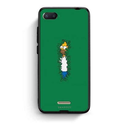 Xiaomi Redmi 6A Bush Man Θήκη Αγίου Βαλεντίνου από τη Smartfits με σχέδιο στο πίσω μέρος και μαύρο περίβλημα | Smartphone case with colorful back and black bezels by Smartfits