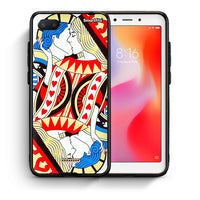 Thumbnail for Θήκη Xiaomi Redmi 6A Card Love από τη Smartfits με σχέδιο στο πίσω μέρος και μαύρο περίβλημα | Xiaomi Redmi 6A Card Love case with colorful back and black bezels