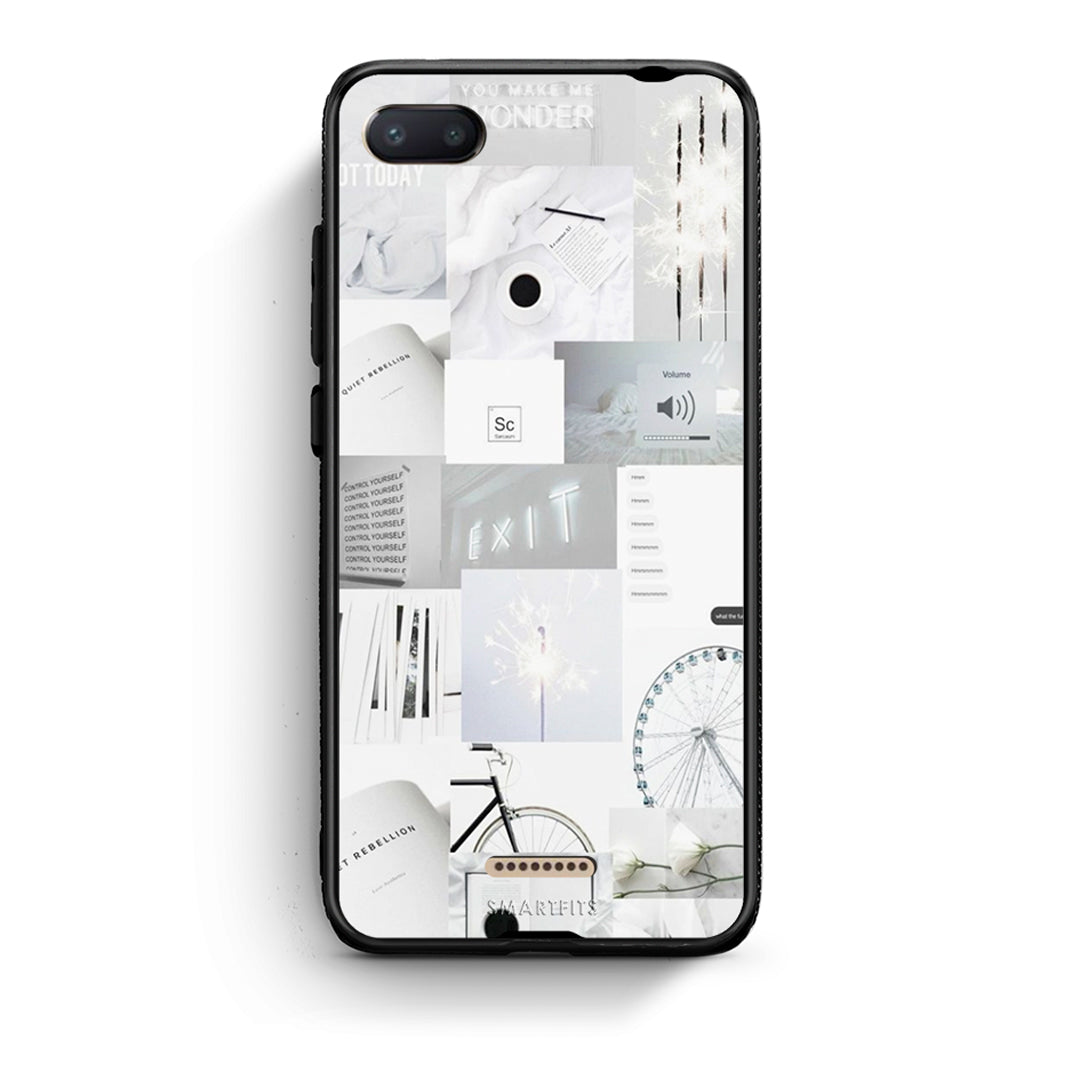 Xiaomi Redmi 6A Collage Make Me Wonder Θήκη Αγίου Βαλεντίνου από τη Smartfits με σχέδιο στο πίσω μέρος και μαύρο περίβλημα | Smartphone case with colorful back and black bezels by Smartfits