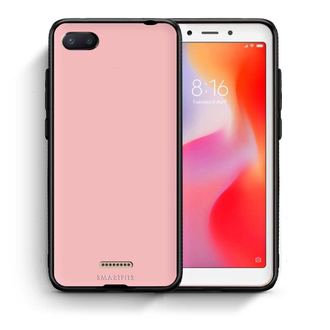 Θήκη Xiaomi Redmi 6A Nude Color από τη Smartfits με σχέδιο στο πίσω μέρος και μαύρο περίβλημα | Xiaomi Redmi 6A Nude Color case with colorful back and black bezels