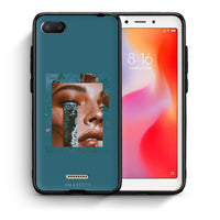 Thumbnail for Θήκη Xiaomi Redmi 6A Cry An Ocean από τη Smartfits με σχέδιο στο πίσω μέρος και μαύρο περίβλημα | Xiaomi Redmi 6A Cry An Ocean case with colorful back and black bezels