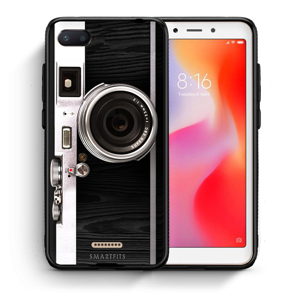 Θήκη Xiaomi Redmi 6A Emily In Paris από τη Smartfits με σχέδιο στο πίσω μέρος και μαύρο περίβλημα | Xiaomi Redmi 6A Emily In Paris case with colorful back and black bezels