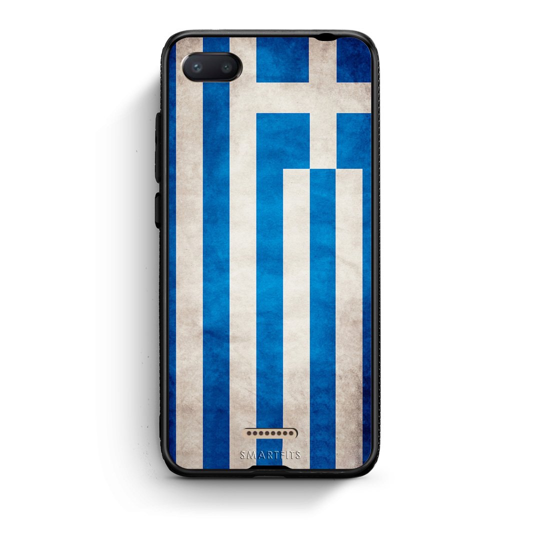 4 - Xiaomi Redmi 6A Greece Flag case, cover, bumper