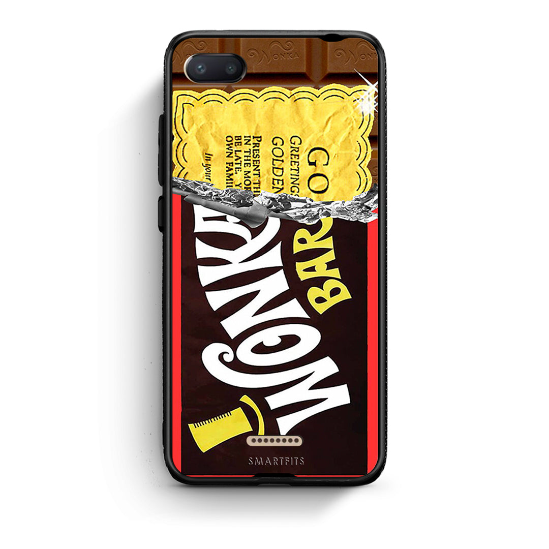 Xiaomi Redmi 6A Golden Ticket θήκη από τη Smartfits με σχέδιο στο πίσω μέρος και μαύρο περίβλημα | Smartphone case with colorful back and black bezels by Smartfits
