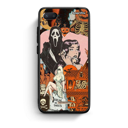 Xiaomi Redmi 6A Halloween Collage Θήκη από τη Smartfits με σχέδιο στο πίσω μέρος και μαύρο περίβλημα | Smartphone case with colorful back and black bezels by Smartfits