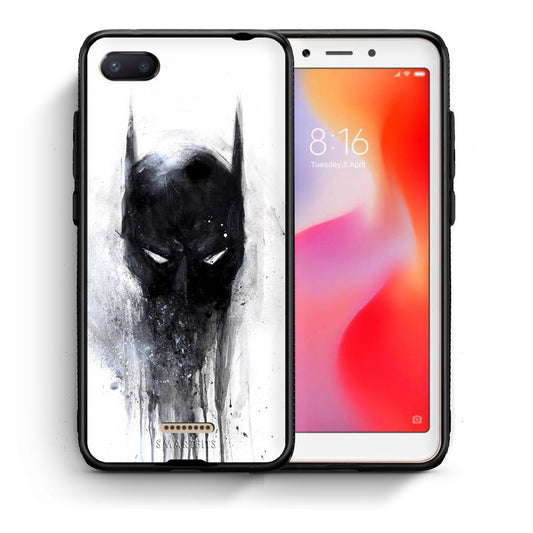 Θήκη Xiaomi Redmi 6A Paint Bat Hero από τη Smartfits με σχέδιο στο πίσω μέρος και μαύρο περίβλημα | Xiaomi Redmi 6A Paint Bat Hero case with colorful back and black bezels