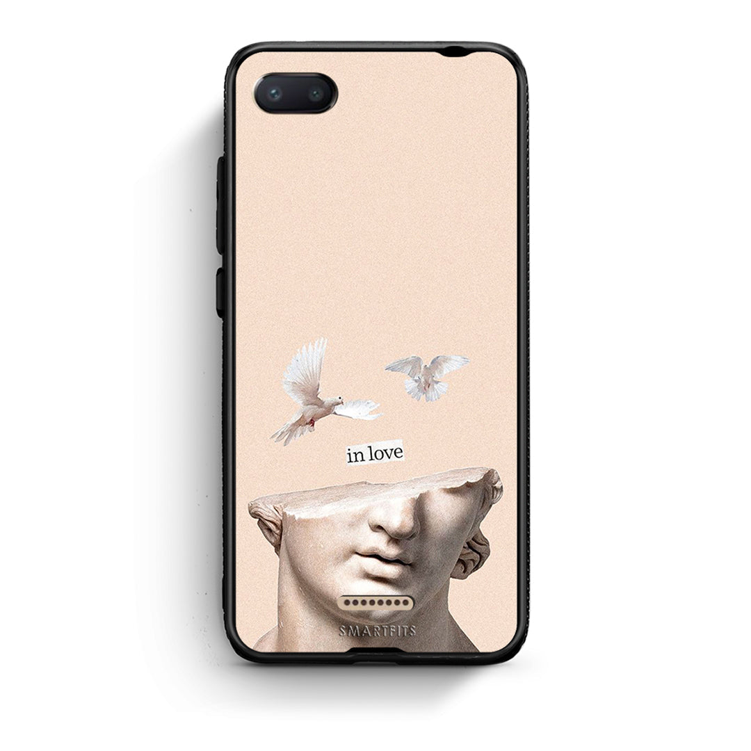 Xiaomi Redmi 6A In Love θήκη από τη Smartfits με σχέδιο στο πίσω μέρος και μαύρο περίβλημα | Smartphone case with colorful back and black bezels by Smartfits