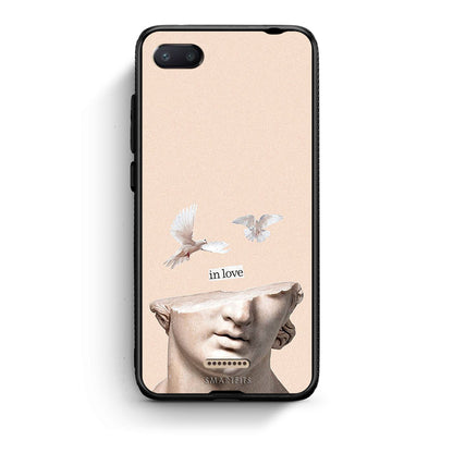 Xiaomi Redmi 6A In Love θήκη από τη Smartfits με σχέδιο στο πίσω μέρος και μαύρο περίβλημα | Smartphone case with colorful back and black bezels by Smartfits