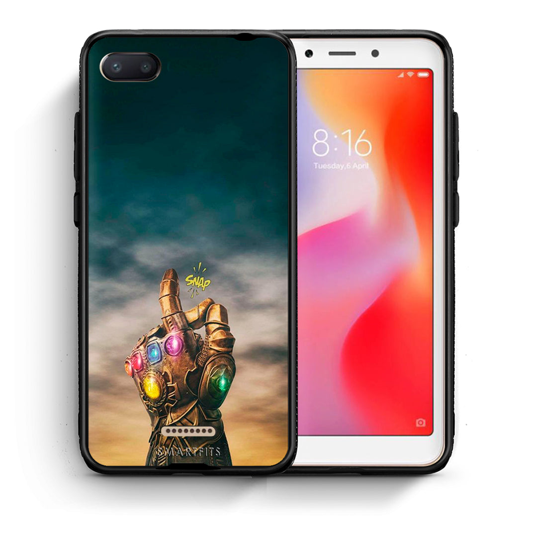 Θήκη Xiaomi Redmi 6A Infinity Snap από τη Smartfits με σχέδιο στο πίσω μέρος και μαύρο περίβλημα | Xiaomi Redmi 6A Infinity Snap case with colorful back and black bezels