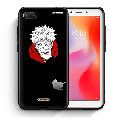 Θήκη Xiaomi Redmi 6A Itadori Anime από τη Smartfits με σχέδιο στο πίσω μέρος και μαύρο περίβλημα | Xiaomi Redmi 6A Itadori Anime case with colorful back and black bezels