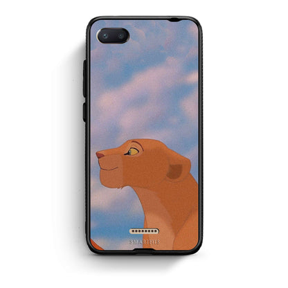 Xiaomi Redmi 6A Lion Love 2 Θήκη Αγίου Βαλεντίνου από τη Smartfits με σχέδιο στο πίσω μέρος και μαύρο περίβλημα | Smartphone case with colorful back and black bezels by Smartfits