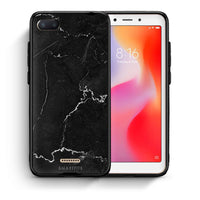 Thumbnail for Θήκη Xiaomi Redmi 6A Marble Black από τη Smartfits με σχέδιο στο πίσω μέρος και μαύρο περίβλημα | Xiaomi Redmi 6A Marble Black case with colorful back and black bezels