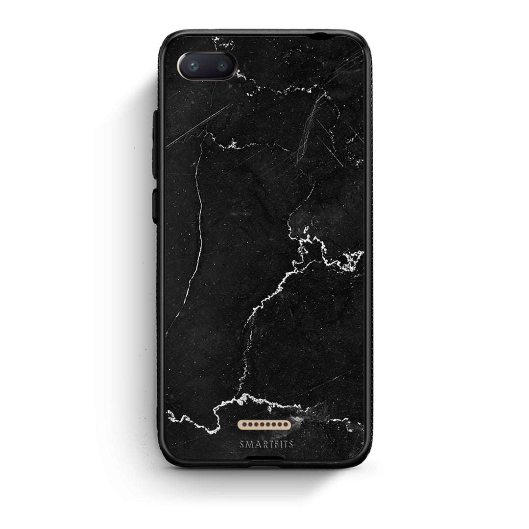 Xiaomi Redmi 6A Marble Black θήκη από τη Smartfits με σχέδιο στο πίσω μέρος και μαύρο περίβλημα | Smartphone case with colorful back and black bezels by Smartfits