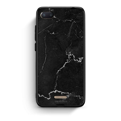 Xiaomi Redmi 6A Marble Black θήκη από τη Smartfits με σχέδιο στο πίσω μέρος και μαύρο περίβλημα | Smartphone case with colorful back and black bezels by Smartfits