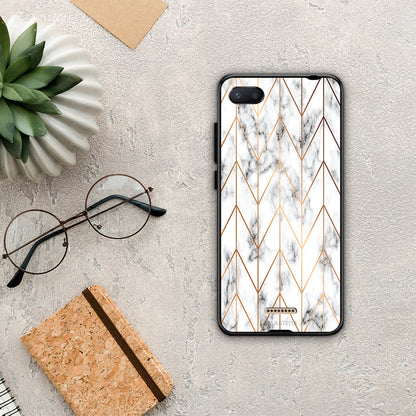 Marble Gold Geometric - Xiaomi Redmi 6A θήκη