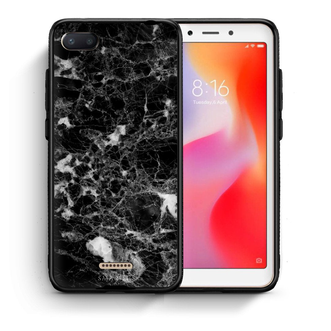 Θήκη Xiaomi Redmi 6A Male Marble από τη Smartfits με σχέδιο στο πίσω μέρος και μαύρο περίβλημα | Xiaomi Redmi 6A Male Marble case with colorful back and black bezels