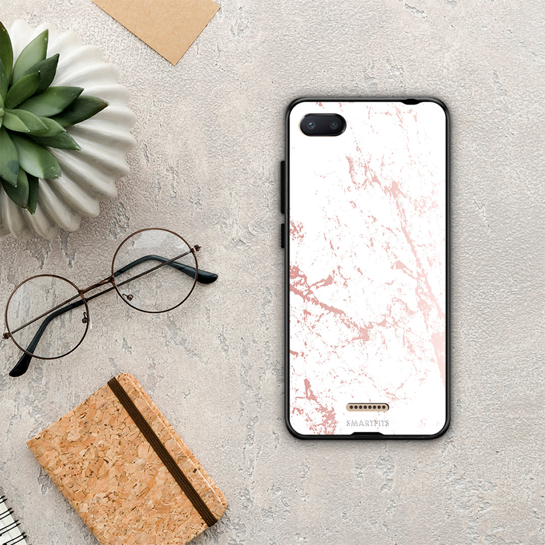 Marble Pink Splash - Xiaomi Redmi 6A θήκη
