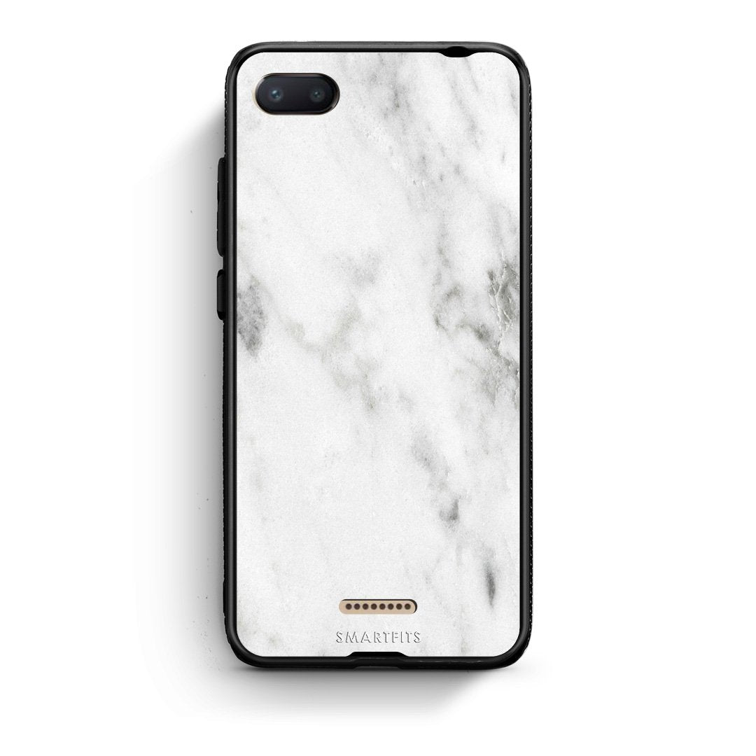 2 - Xiaomi Redmi 6A White marble case, cover, bumper