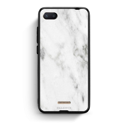 2 - Xiaomi Redmi 6A White marble case, cover, bumper