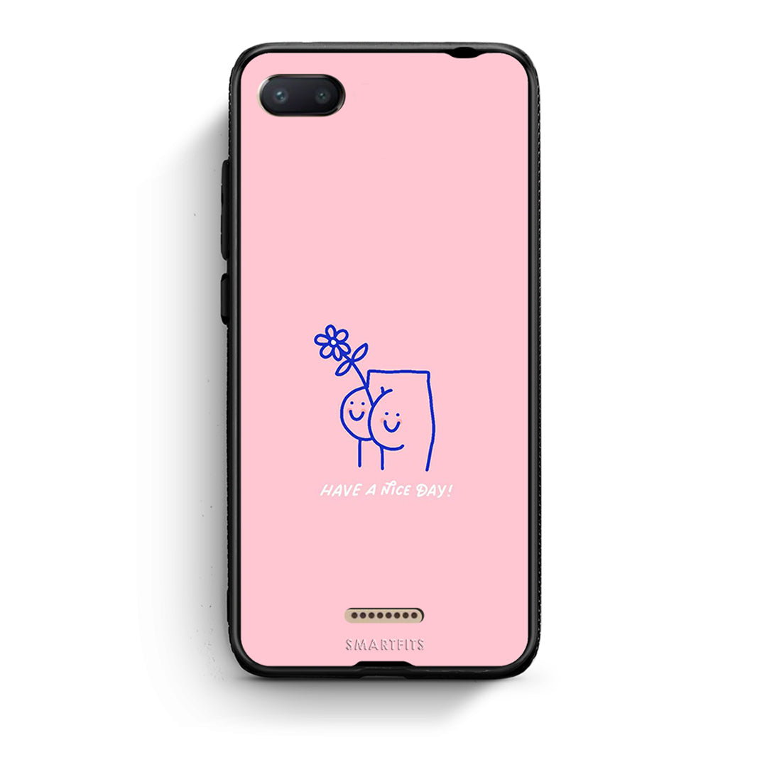 Xiaomi Redmi 6A Nice Day θήκη από τη Smartfits με σχέδιο στο πίσω μέρος και μαύρο περίβλημα | Smartphone case with colorful back and black bezels by Smartfits
