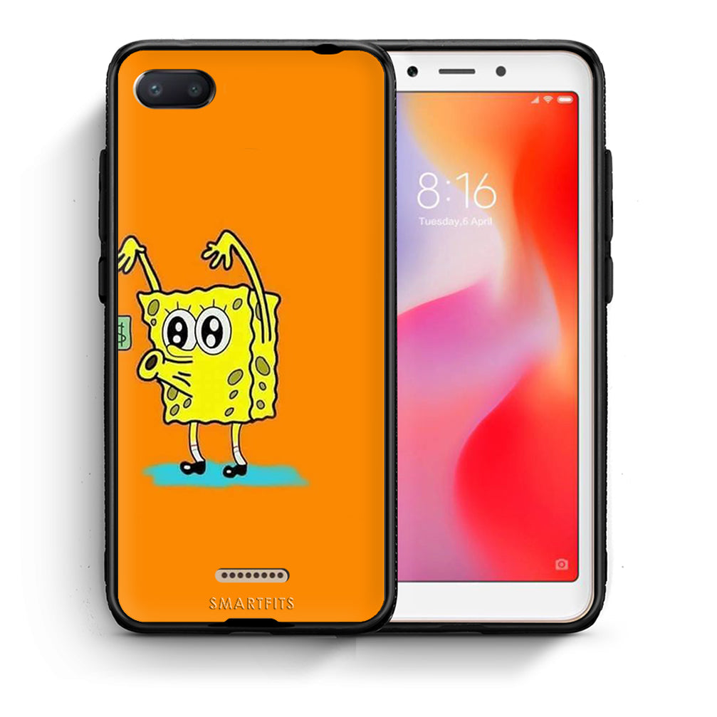 Θήκη Αγίου Βαλεντίνου Xiaomi Redmi 6A No Money 2 από τη Smartfits με σχέδιο στο πίσω μέρος και μαύρο περίβλημα | Xiaomi Redmi 6A No Money 2 case with colorful back and black bezels