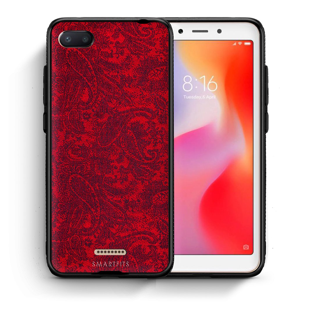 Θήκη Xiaomi Redmi 6A Paisley Cashmere από τη Smartfits με σχέδιο στο πίσω μέρος και μαύρο περίβλημα | Xiaomi Redmi 6A Paisley Cashmere case with colorful back and black bezels