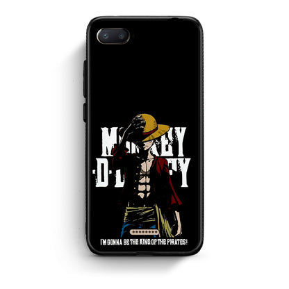 Xiaomi Redmi 6A Pirate King θήκη από τη Smartfits με σχέδιο στο πίσω μέρος και μαύρο περίβλημα | Smartphone case with colorful back and black bezels by Smartfits