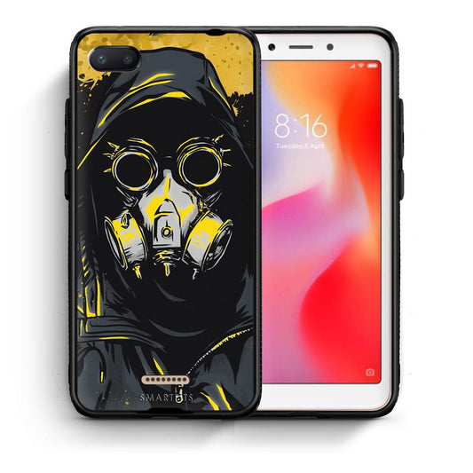 Θήκη Xiaomi Redmi 6A Mask PopArt από τη Smartfits με σχέδιο στο πίσω μέρος και μαύρο περίβλημα | Xiaomi Redmi 6A Mask PopArt case with colorful back and black bezels