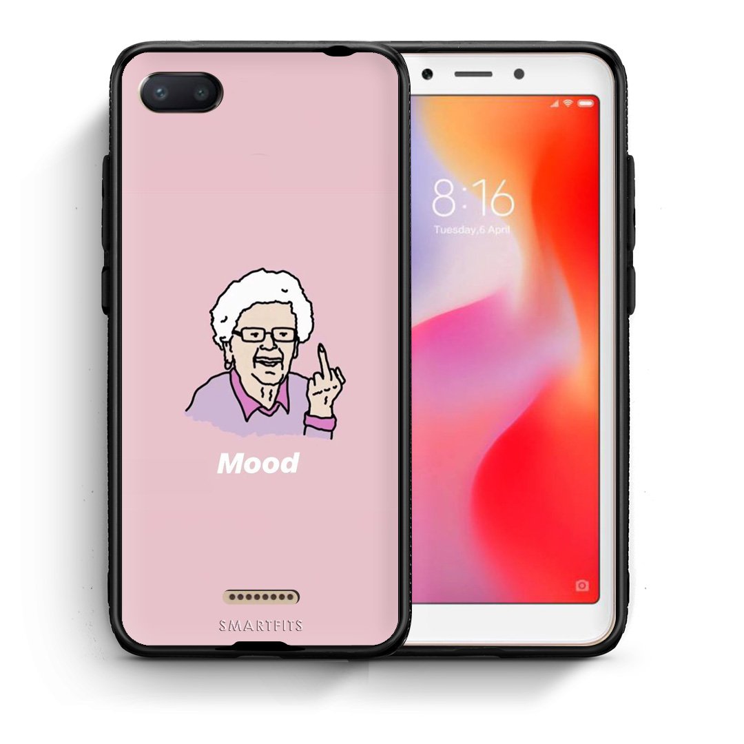 Θήκη Xiaomi Redmi 6A Mood PopArt από τη Smartfits με σχέδιο στο πίσω μέρος και μαύρο περίβλημα | Xiaomi Redmi 6A Mood PopArt case with colorful back and black bezels