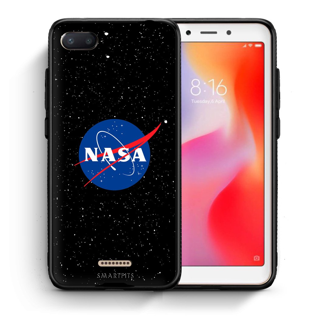 Θήκη Xiaomi Redmi 6A NASA PopArt από τη Smartfits με σχέδιο στο πίσω μέρος και μαύρο περίβλημα | Xiaomi Redmi 6A NASA PopArt case with colorful back and black bezels