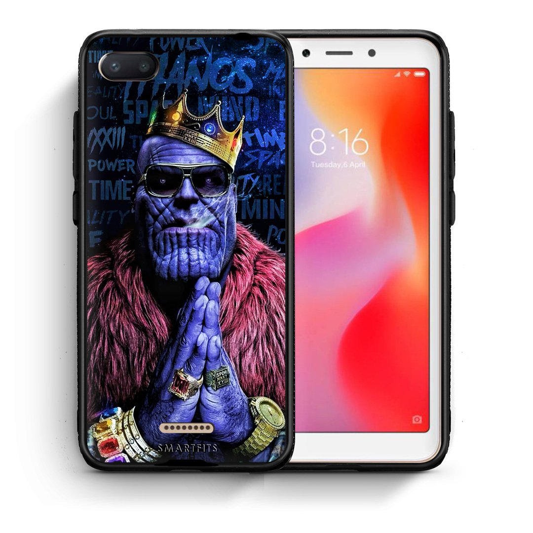 Θήκη Xiaomi Redmi 6A Thanos PopArt από τη Smartfits με σχέδιο στο πίσω μέρος και μαύρο περίβλημα | Xiaomi Redmi 6A Thanos PopArt case with colorful back and black bezels