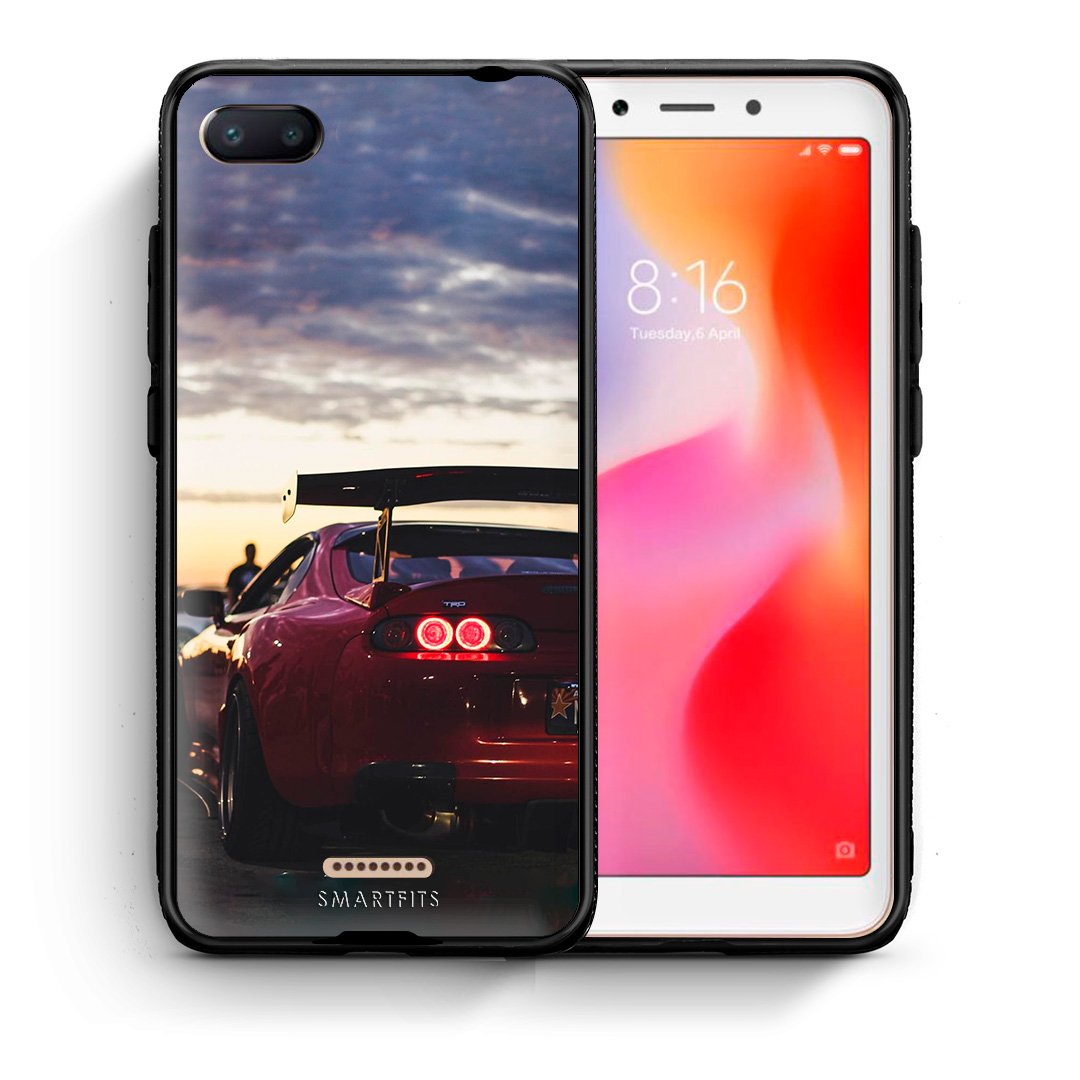 Θήκη Xiaomi Redmi 6A Racing Supra από τη Smartfits με σχέδιο στο πίσω μέρος και μαύρο περίβλημα | Xiaomi Redmi 6A Racing Supra case with colorful back and black bezels