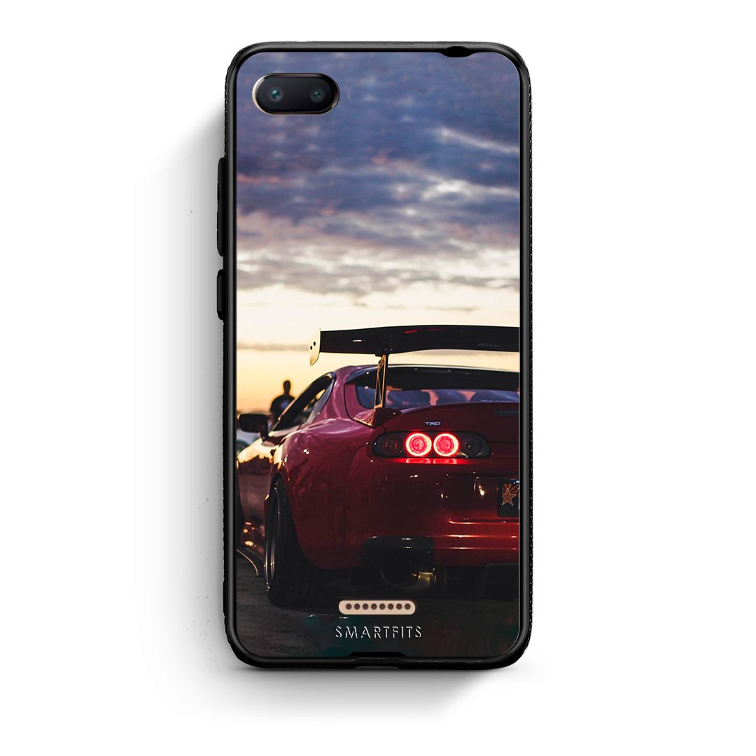 Xiaomi Redmi 6A Racing Supra θήκη από τη Smartfits με σχέδιο στο πίσω μέρος και μαύρο περίβλημα | Smartphone case with colorful back and black bezels by Smartfits