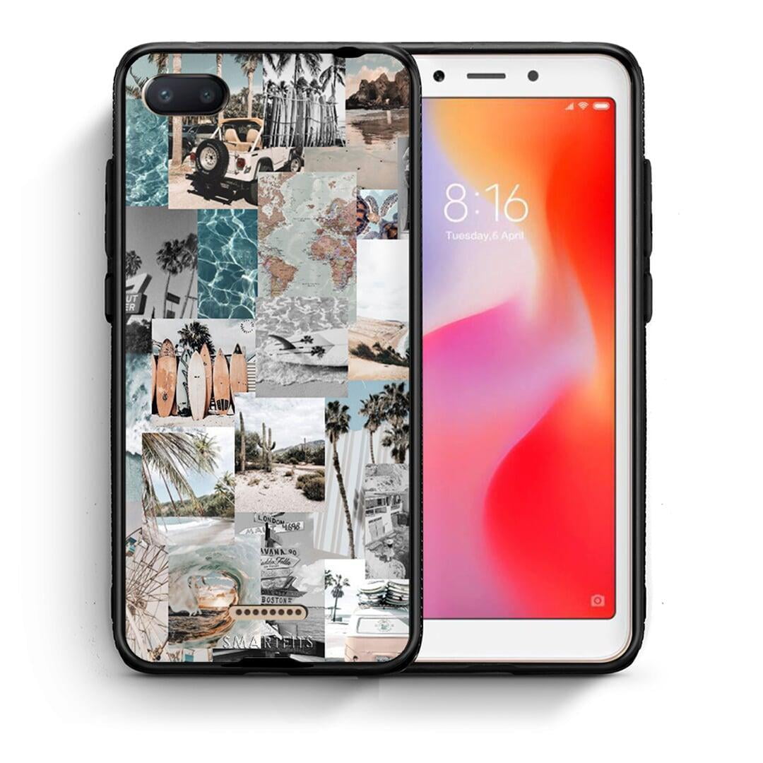 Θήκη Xiaomi Redmi 6A Retro Beach Life από τη Smartfits με σχέδιο στο πίσω μέρος και μαύρο περίβλημα | Xiaomi Redmi 6A Retro Beach Life case with colorful back and black bezels