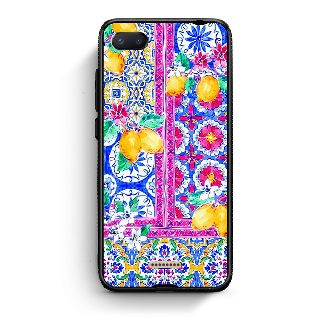 Xiaomi Redmi 6A Retro Spring θήκη από τη Smartfits με σχέδιο στο πίσω μέρος και μαύρο περίβλημα | Smartphone case with colorful back and black bezels by Smartfits