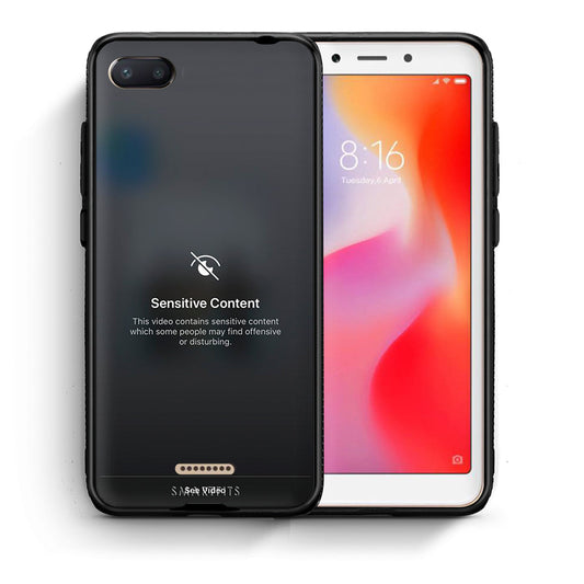 Θήκη Xiaomi Redmi 6A Sensitive Content από τη Smartfits με σχέδιο στο πίσω μέρος και μαύρο περίβλημα | Xiaomi Redmi 6A Sensitive Content case with colorful back and black bezels