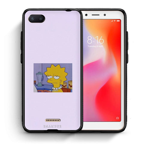 Θήκη Xiaomi Redmi 6A So Happy από τη Smartfits με σχέδιο στο πίσω μέρος και μαύρο περίβλημα | Xiaomi Redmi 6A So Happy case with colorful back and black bezels