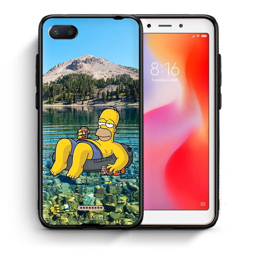 Θήκη Xiaomi Redmi 6A Summer Happiness από τη Smartfits με σχέδιο στο πίσω μέρος και μαύρο περίβλημα | Xiaomi Redmi 6A Summer Happiness case with colorful back and black bezels