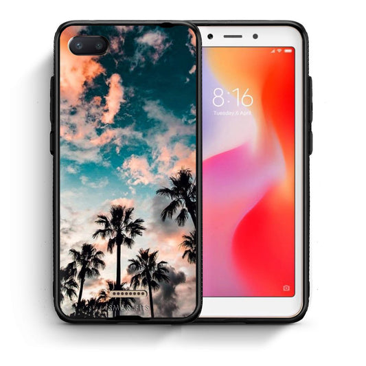 Θήκη Xiaomi Redmi 6A Sky Summer από τη Smartfits με σχέδιο στο πίσω μέρος και μαύρο περίβλημα | Xiaomi Redmi 6A Sky Summer case with colorful back and black bezels