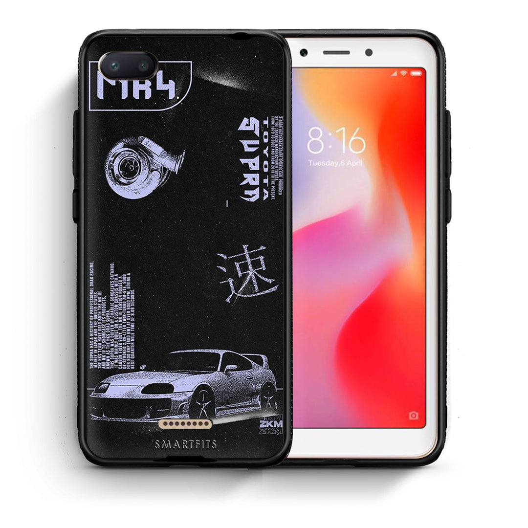 Θήκη Αγίου Βαλεντίνου Xiaomi Redmi 6A Tokyo Drift από τη Smartfits με σχέδιο στο πίσω μέρος και μαύρο περίβλημα | Xiaomi Redmi 6A Tokyo Drift case with colorful back and black bezels