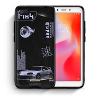 Thumbnail for Θήκη Αγίου Βαλεντίνου Xiaomi Redmi 6A Tokyo Drift από τη Smartfits με σχέδιο στο πίσω μέρος και μαύρο περίβλημα | Xiaomi Redmi 6A Tokyo Drift case with colorful back and black bezels