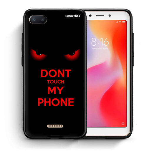 Θήκη Xiaomi Redmi 6A Touch My Phone από τη Smartfits με σχέδιο στο πίσω μέρος και μαύρο περίβλημα | Xiaomi Redmi 6A Touch My Phone case with colorful back and black bezels