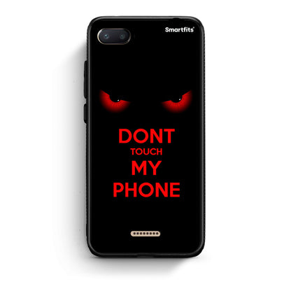 Xiaomi Redmi 6A Touch My Phone Θήκη από τη Smartfits με σχέδιο στο πίσω μέρος και μαύρο περίβλημα | Smartphone case with colorful back and black bezels by Smartfits