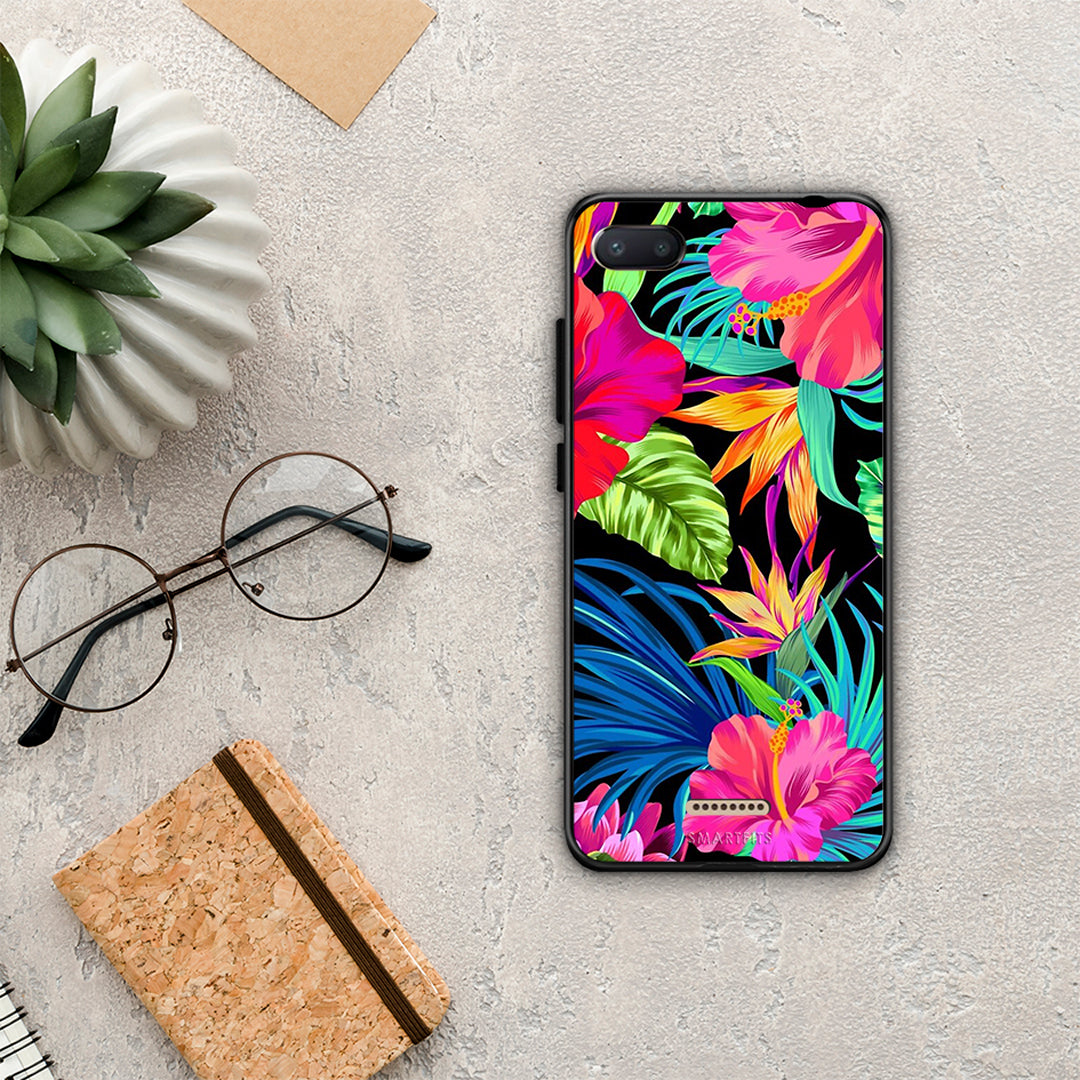 Tropical Flowers - Xiaomi Redmi 6A θήκη