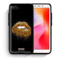 Thumbnail for Θήκη Xiaomi Redmi 6A Golden Valentine από τη Smartfits με σχέδιο στο πίσω μέρος και μαύρο περίβλημα | Xiaomi Redmi 6A Golden Valentine case with colorful back and black bezels