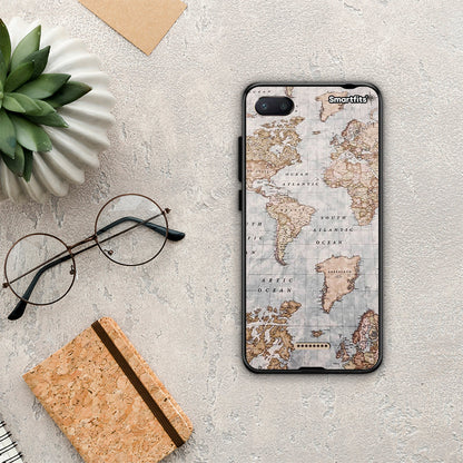 World Map - Xiaomi Redmi 6A θήκη