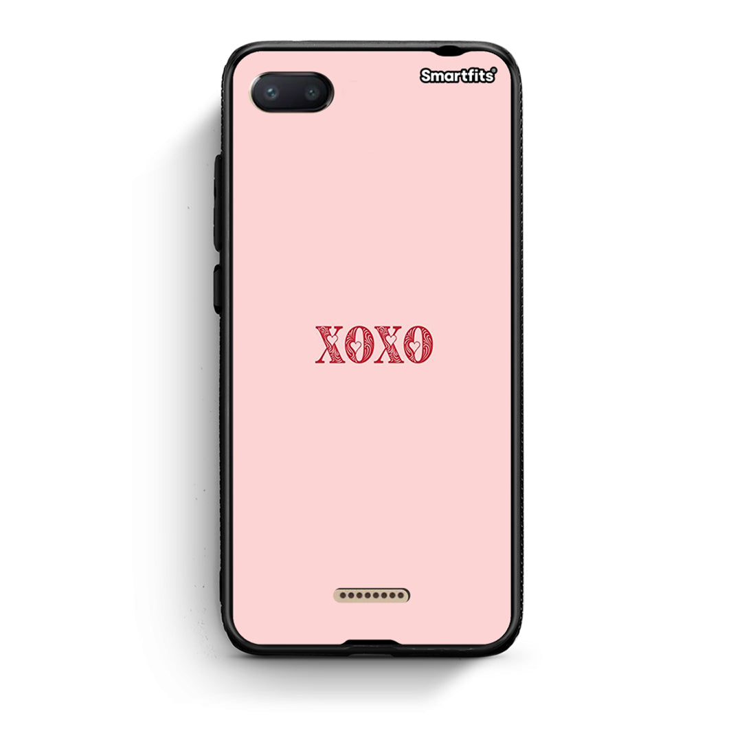 Xiaomi Redmi 6A XOXO Love θήκη από τη Smartfits με σχέδιο στο πίσω μέρος και μαύρο περίβλημα | Smartphone case with colorful back and black bezels by Smartfits